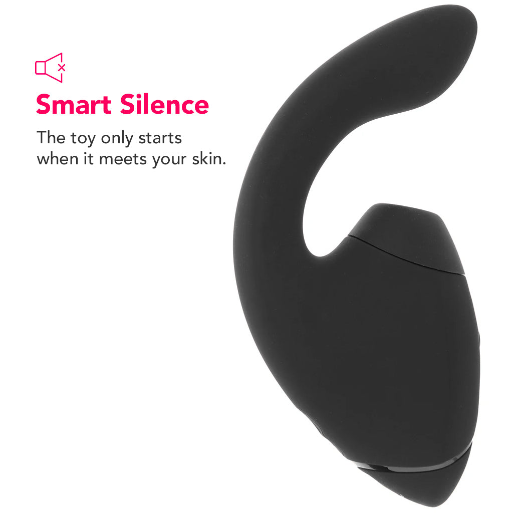 Womanizer Next Duo Clitoral Suction & G-Spot Vibe in Black PinkCherry Womanizer Next Duo Clitoral Suction & G-Spot Vibe in Black PinkCherry