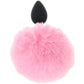 Tailz Fluffy Bunny Tail Silicone Plug in Pink