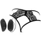 Open-Back Black Lace Panty & Love Egg