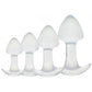 Walk Around Four Piece Butt Plug Trainer Set in Clear