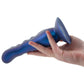 Aurora Liquid Silicone Ripply Vibrating Dildo