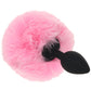 Tailz Fluffy Bunny Tail Silicone Plug in Pink