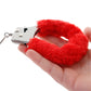 Furry Hand Cuffs in Red
