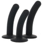 Onyxxx 3 Piece Silicone Curved Probe Dildo Set