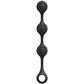 Kink Weighted Silicone Anal Balls in Black