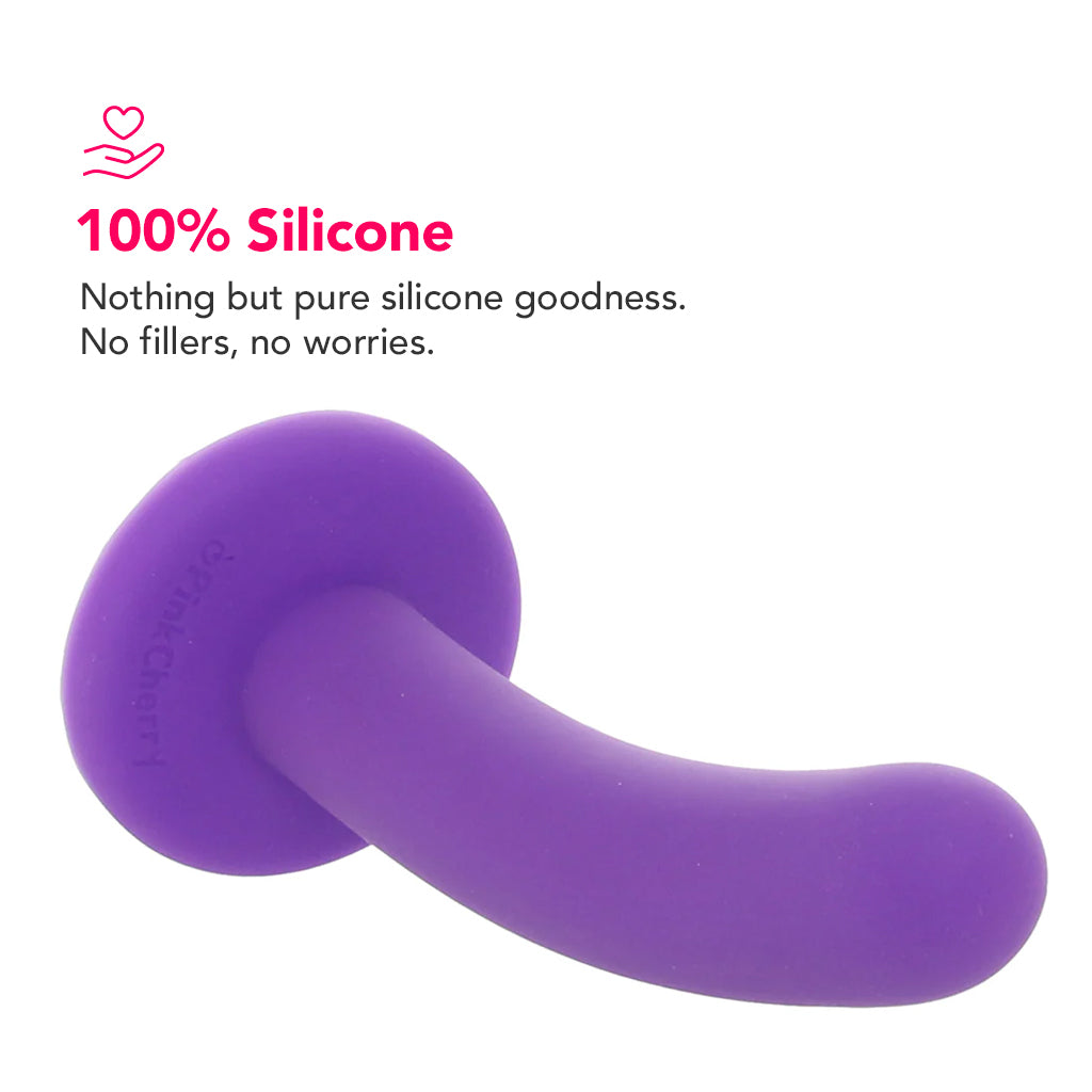 PinkCherry Premium 6 Inch Purple Silicone Slim Anal Dildo PinkCherry PinkCherry Premium 6 Inch Purple Silicone Slim Anal Dildo PinkCherry