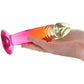 Crystal Jellies 6.5 Inch Classic Dildo in Rainbow