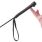 Leather Foot Riding Crop in Red