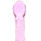 Icicles No. 82 Glass Dildo in Pink