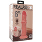 RealRock 6 Inch Dual Density Sliding Skin Dildo in Light