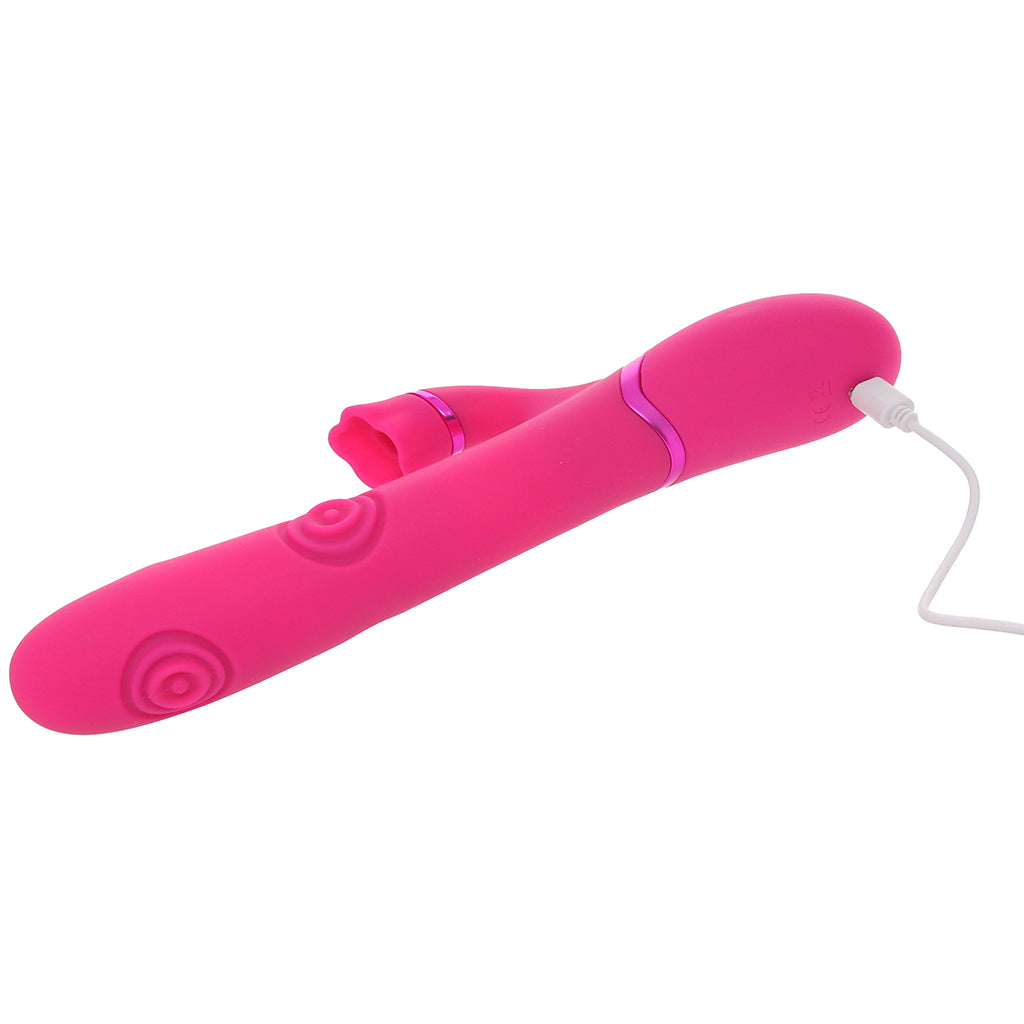 Dolce Vive Fiore Air Wave Tapping Rabbit Vibe PinkCherry Dolce Vive Fiore Air Wave Tapping Rabbit Vibe PinkCherry