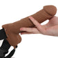 Fantasy X-tensions 7 Inch Hollow Strap-On Vibe in Brown