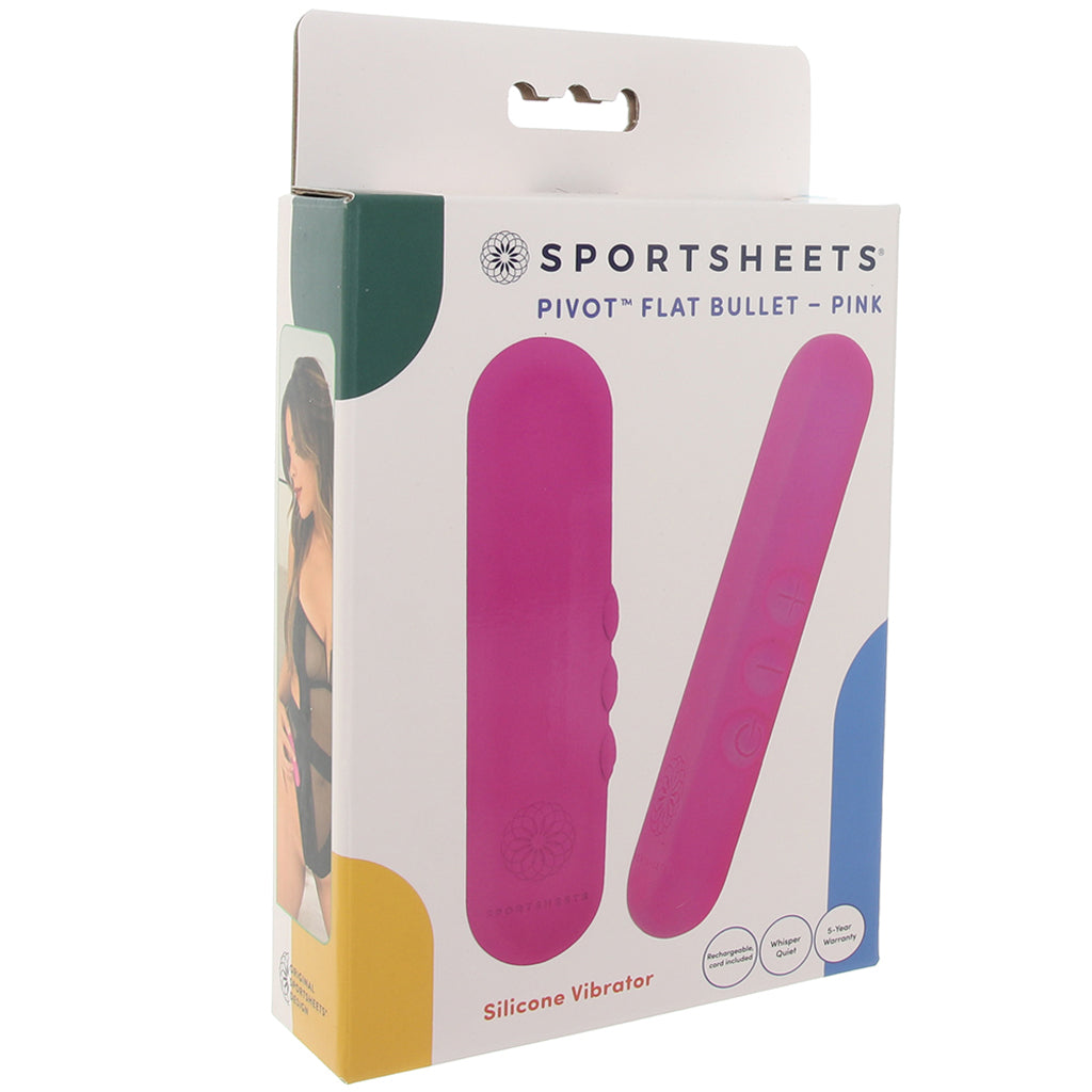 Pivot Flat Bullet Vibe in Pink PinkCherry Pivot Flat Bullet Vibe in Pink PinkCherry