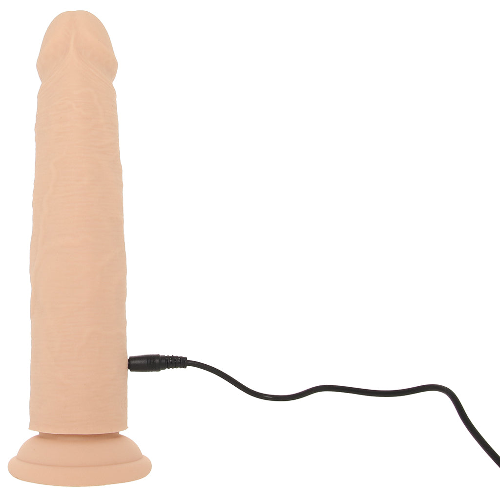 Silicone Studs Vibrating & Thrusting Dildo in Light PinkCherry Silicone Studs Vibrating & Thrusting Dildo in Light PinkCherry