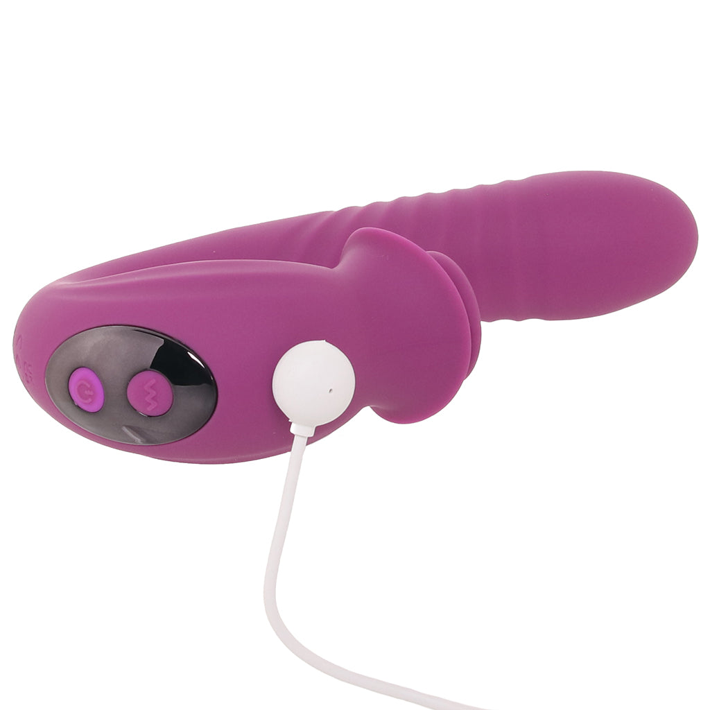 Deep Ecstasy G-Spot Thrusting Vibe PinkCherry Deep Ecstasy G-Spot Thrusting Vibe PinkCherry