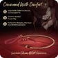Temptasia Andor Silicone Collar & Leash in Red
