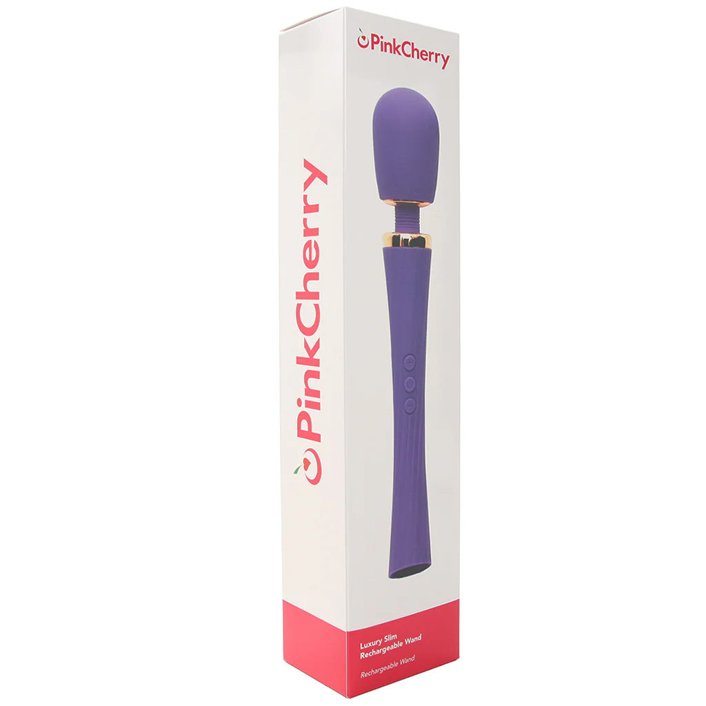 PinkCherry Luxury Slim Rechargeable Wand in Purple PinkCherry PinkCherry Luxury Slim Rechargeable Wand in Purple PinkCherry