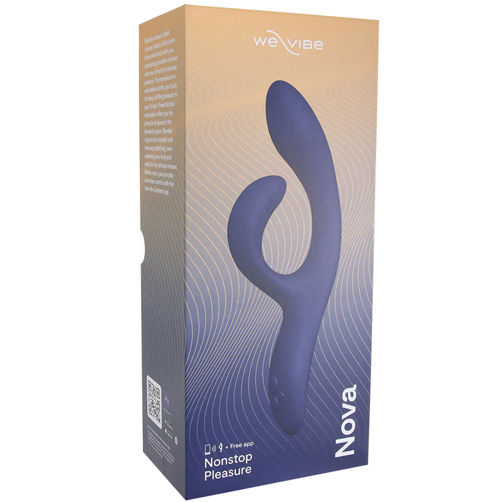 We-Vibe Nova 2 Rabbit Vibe in Midnight Blue PinkCherry We-Vibe Nova 2 Rabbit Vibe in Midnight Blue PinkCherry