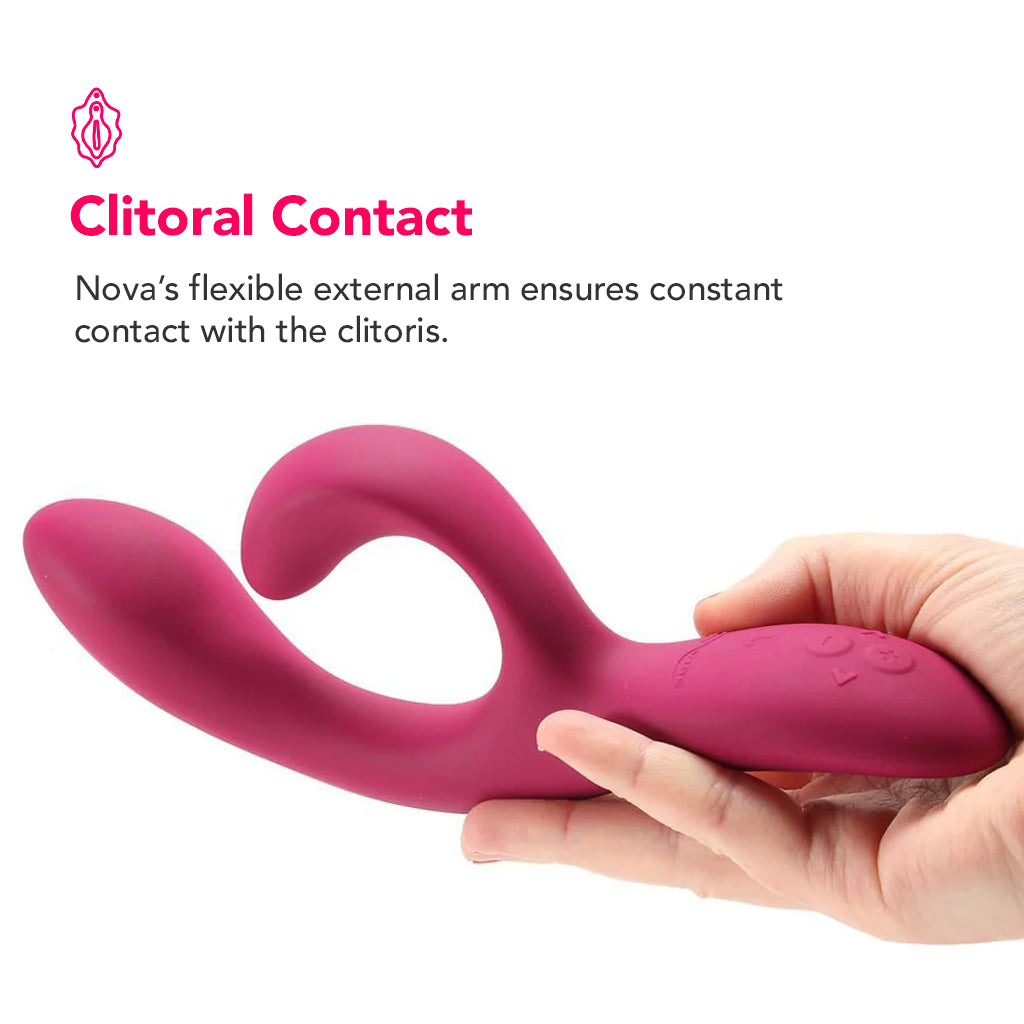 We-Vibe Nova 2 Rabbit Vibe in Fuchsia PinkCherry We-Vibe Nova 2 Rabbit Vibe in Fuchsia PinkCherry