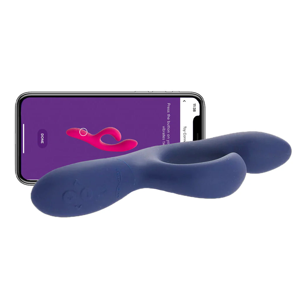 We-Vibe Nova 2 Rabbit Vibe in Midnight Blue PinkCherry We-Vibe Nova 2 Rabbit Vibe in Midnight Blue PinkCherry