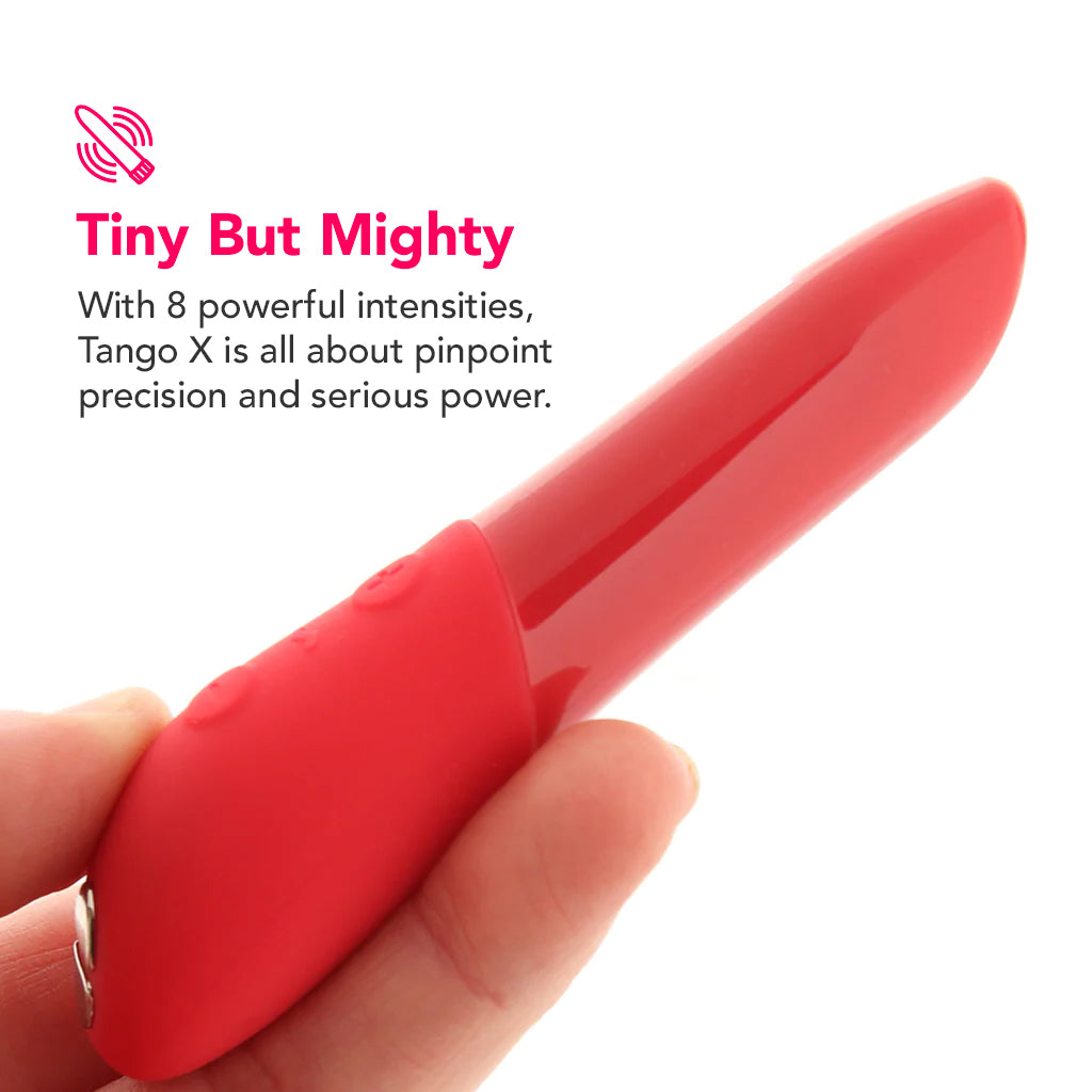 We-Vibe Tango X Power Play Bullet Vibe in Cherry Red PinkCherry We-Vibe Tango X Power Play Bullet Vibe in Cherry Red PinkCherry