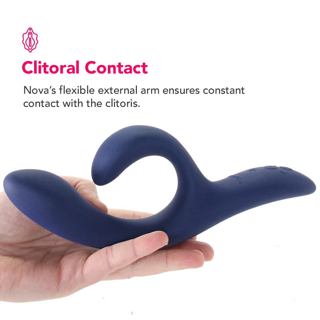 We-Vibe Nova 2 Rabbit Vibe in Midnight Blue PinkCherry We-Vibe Nova 2 Rabbit Vibe in Midnight Blue PinkCherry