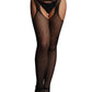 Le Désir Black Suspender Pantyhose With Strappy Waist in OS