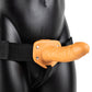 Real Rock Hollow Vibrating 6 Inch Strap-On