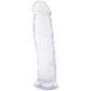 B Yours Thrill n' Drill 9 Inch Dildo in Clear