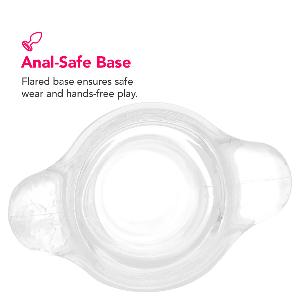 Peephole Clear Hollow Anal Plug PinkCherry Peephole Clear Hollow Anal Plug PinkCherry