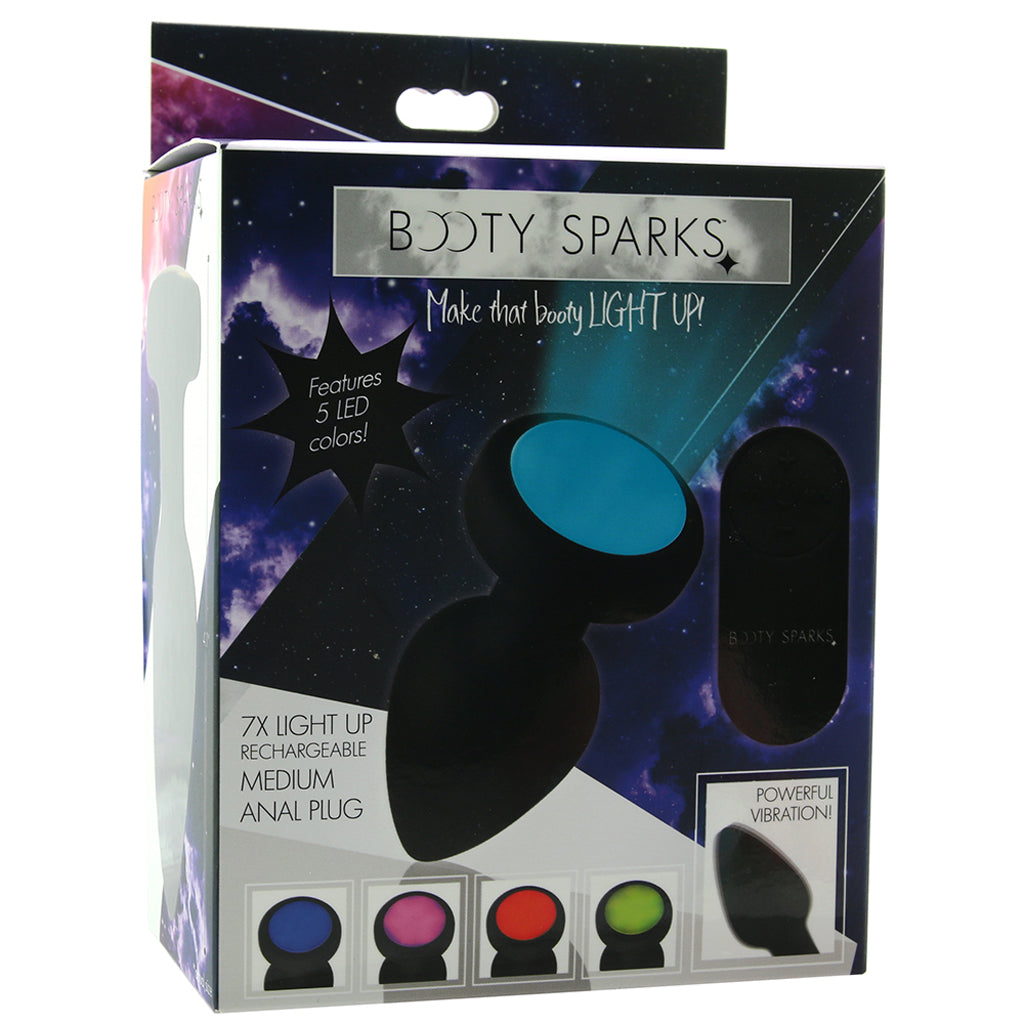 Booty Sparks 7X Light Up Butt Plug in Medium PinkCherry Booty Sparks 7X Light Up Butt Plug in Medium PinkCherry