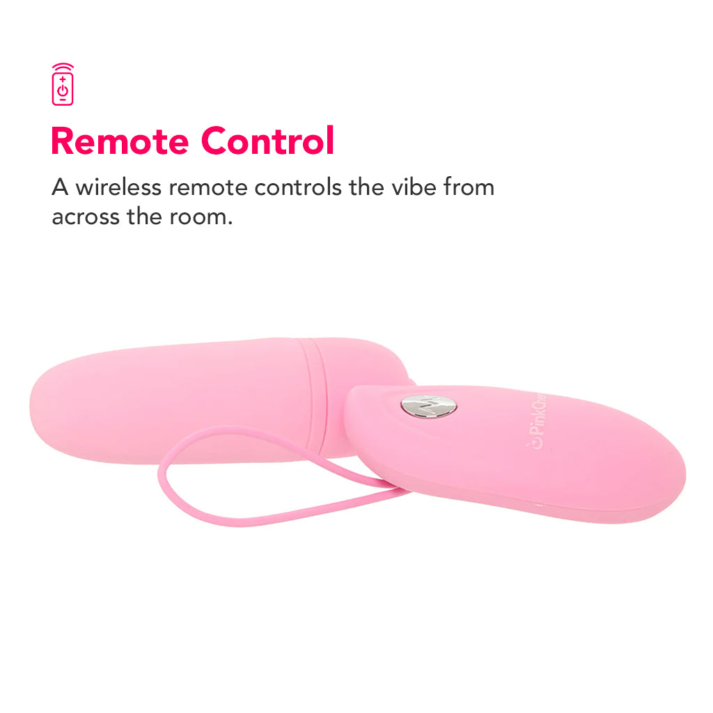 PinkCherry Silicone Remote Bullet Vibe PinkCherry PinkCherry Silicone Remote Bullet Vibe PinkCherry