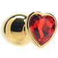 Ouch! Red Heart Gem Plug in Large