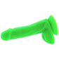 Neo Elite 6 Inch Dual Density Silicone Cock in Green