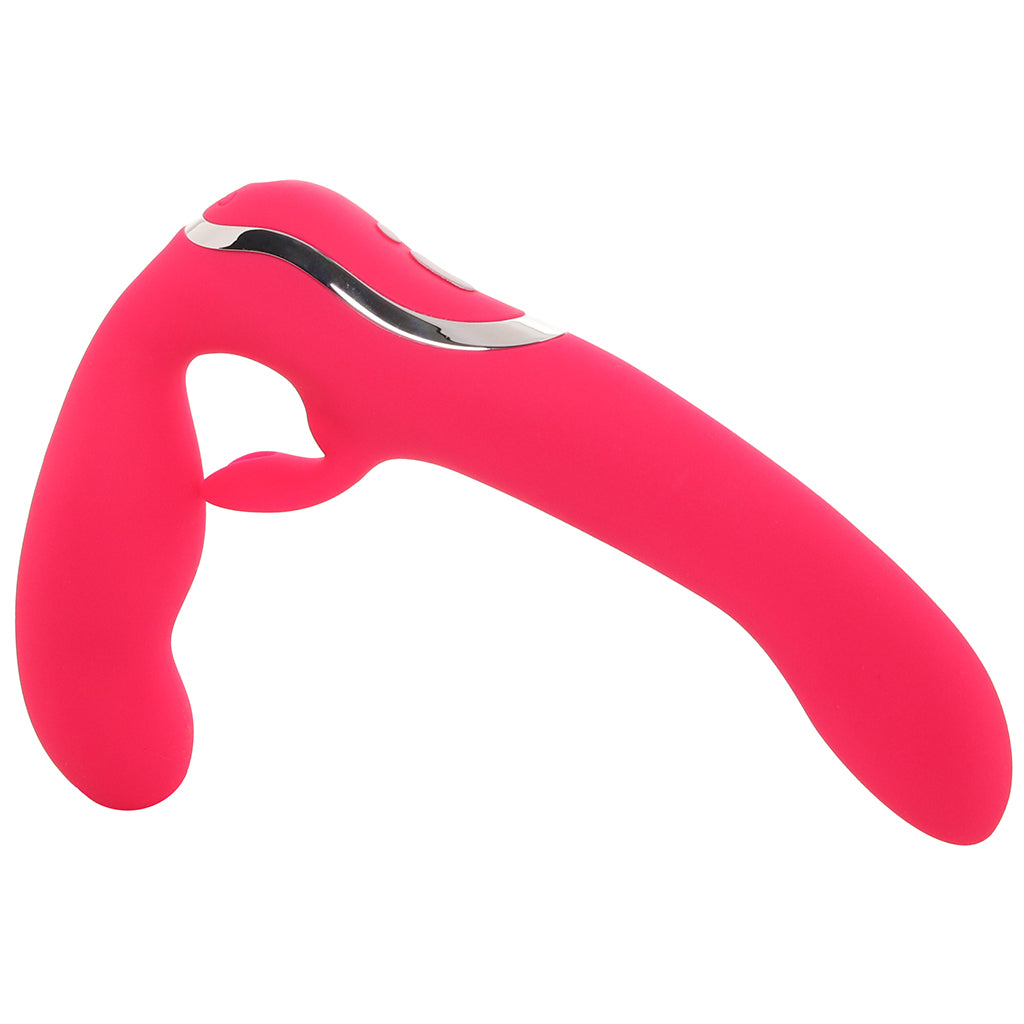Happy Rabbit Strapless Strap-On Vibrator PinkCherry Happy Rabbit Strapless Strap-On Vibrator PinkCherry