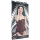 Master Series Scarlet Seduction Red Corset & Thong in XL