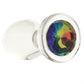 Crystal Desires Rainbow Gem Glass Plug in Medium