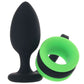 Ouch! Glow In The Dark Butt Plug with Cock Ring