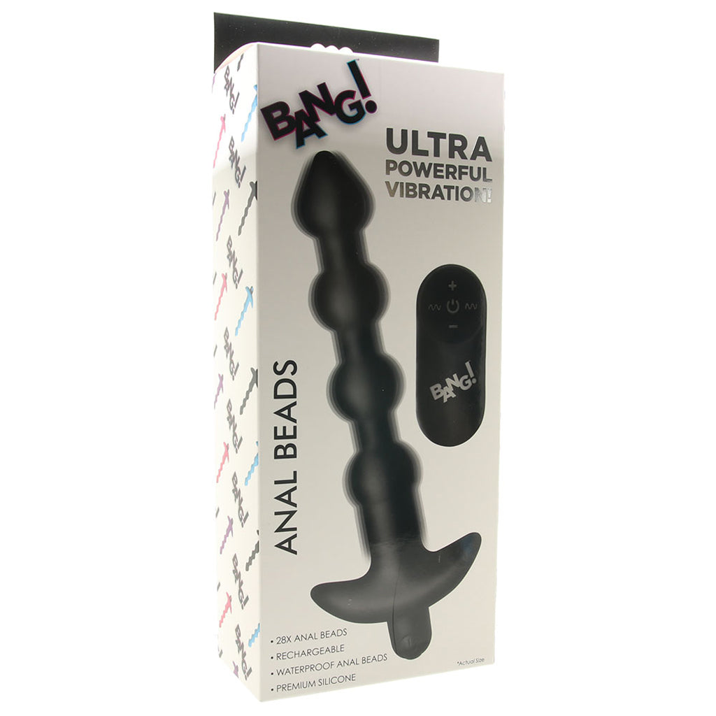 Bang! Vibrating Anal Beads in Black PinkCherry Bang! Vibrating Anal Beads in Black PinkCherry