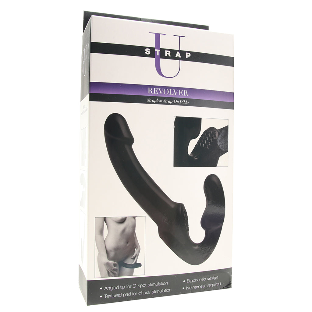 Strap U Revolver Strapless Strap-On Dildo in Black PinkCherry Strap U Revolver Strapless Strap-On Dildo in Black PinkCherry
