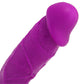 ColourSoft 8 Inch Silicone Dildo in Purple