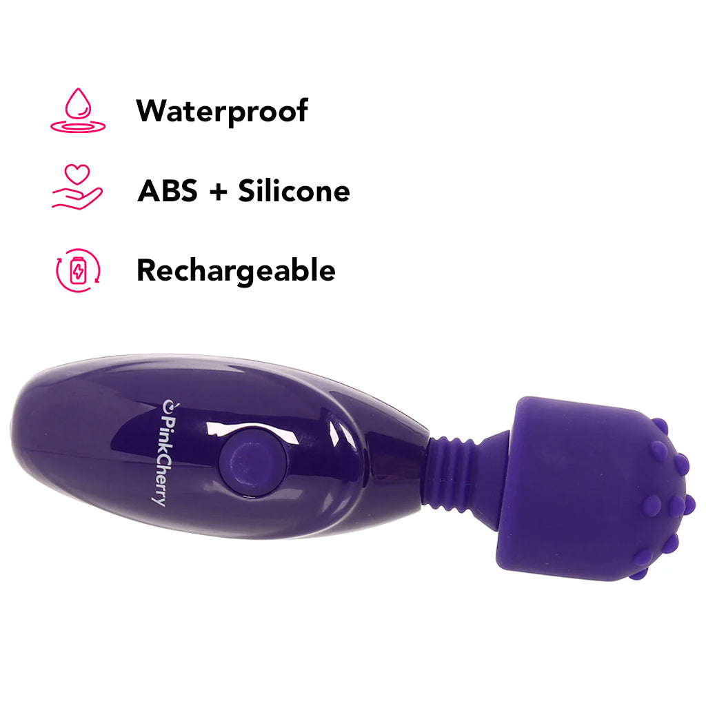 PinkCherry Baby Nubby Rechargeable Mini Wand Vibe PinkCherry PinkCherry Baby Nubby Rechargeable Mini Wand Vibe PinkCherry