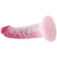 Strap U Real Swirl Silicone Dildo in Pink