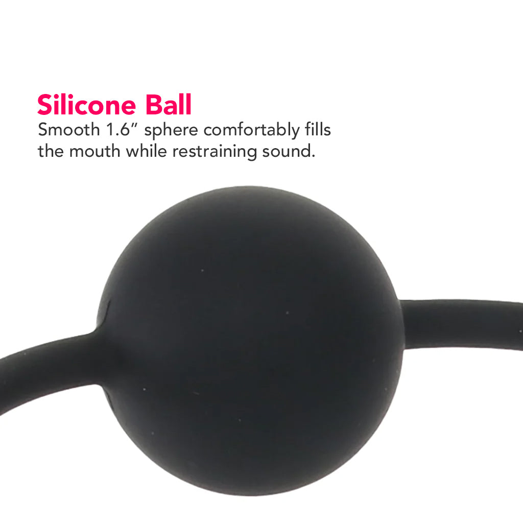 Ouch! Silicone Ball Gag in Black – PinkCherry