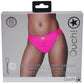 Ouch! Vibrating Pink Open Back Panty Harness /L