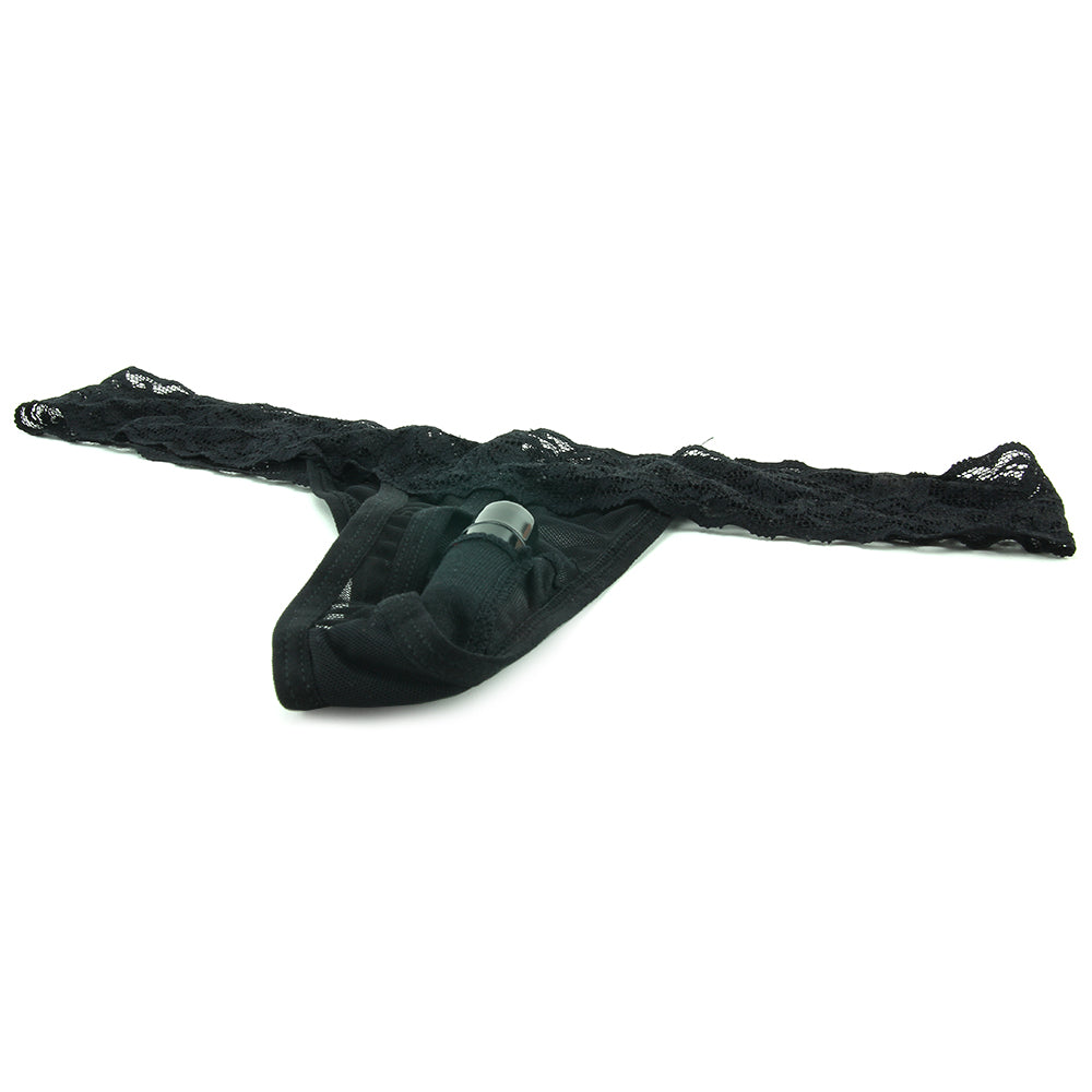 Vibrating Panties with Hidden Vibe Pocket Black /M PinkCherry Vibrating Panties with Hidden Vibe Pocket Black /M PinkCherry