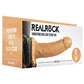 Real Rock Hollow Vibrating 6 Inch Strap-On in Tan