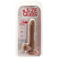 Size Queen 6 Inch Dildo in Brown