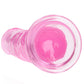 RealRock Crystal Clear Jelly 10 Inch Dildo in Pink