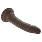King Cock Elite Dual Density 7 Inch Silicone Cock in Brown